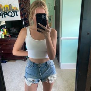 FREE PEOPLE DENIM SHORTS